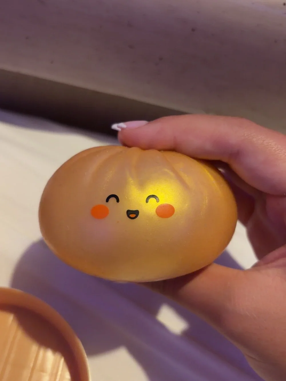 Bao Bun Rainbow Surprise Gold Squishy Toy - Cute Gold Sensory Bao Bun